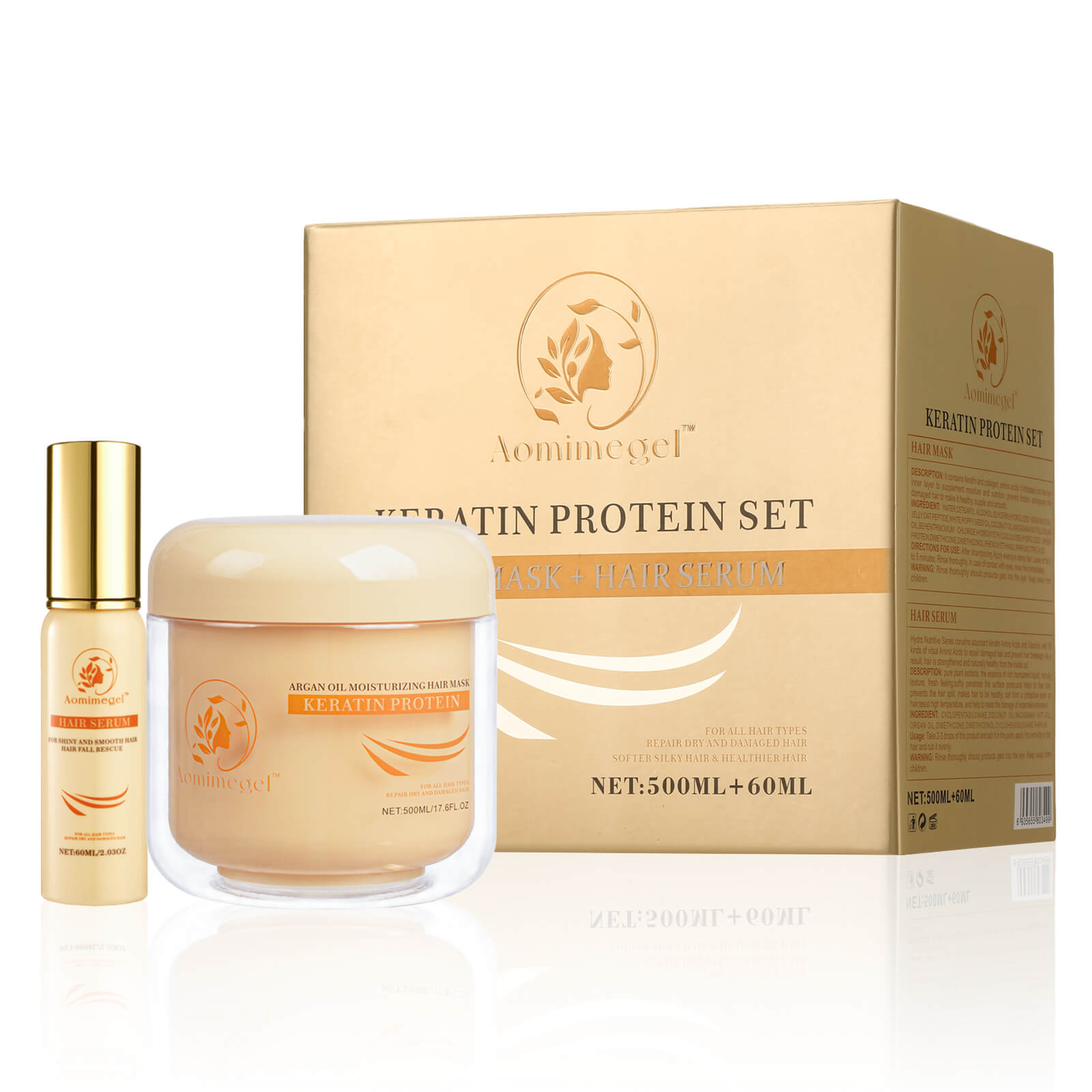 Aomimegel Hair Mask Argan Oil Set